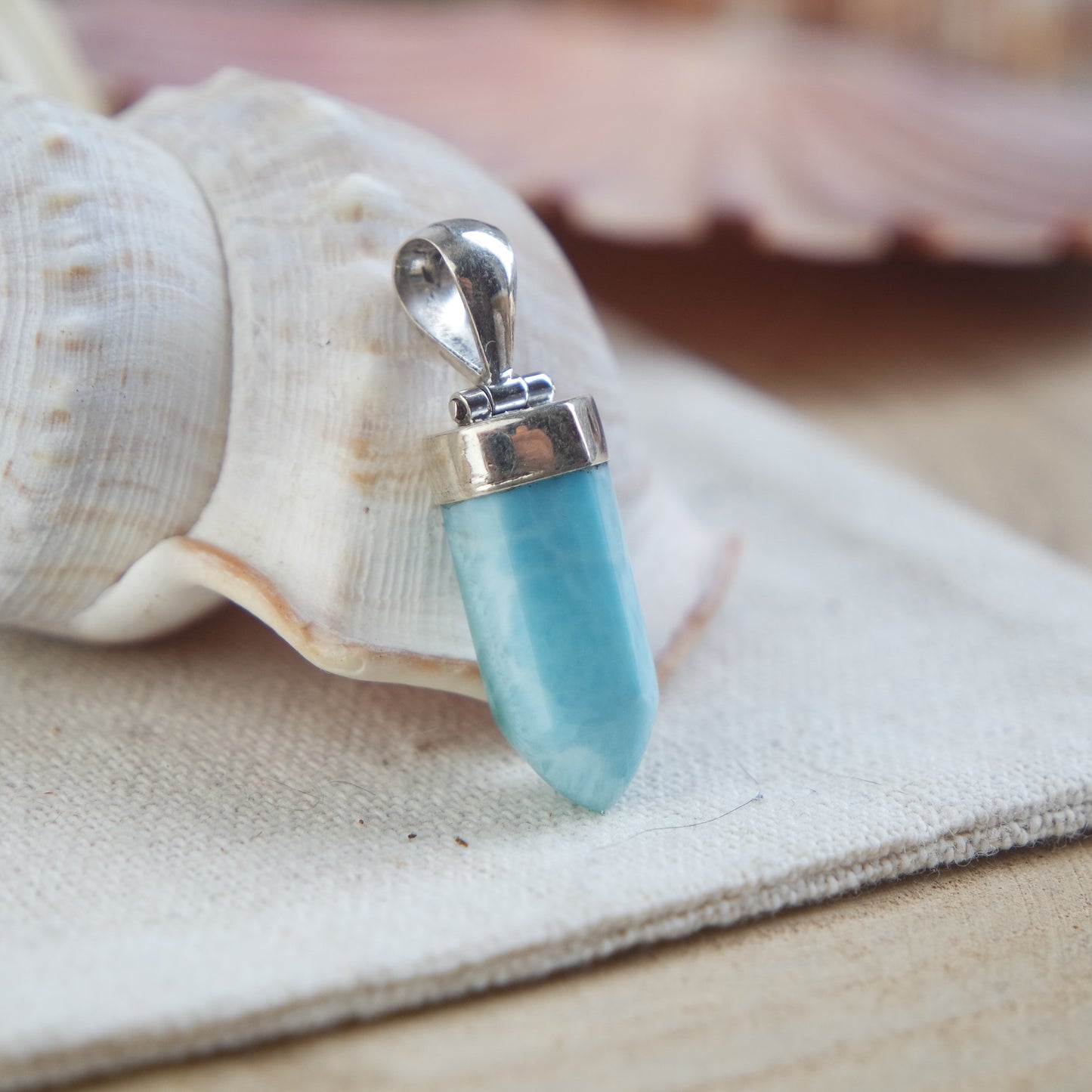 Larimar Anhänger 925 silber ~ 88QB