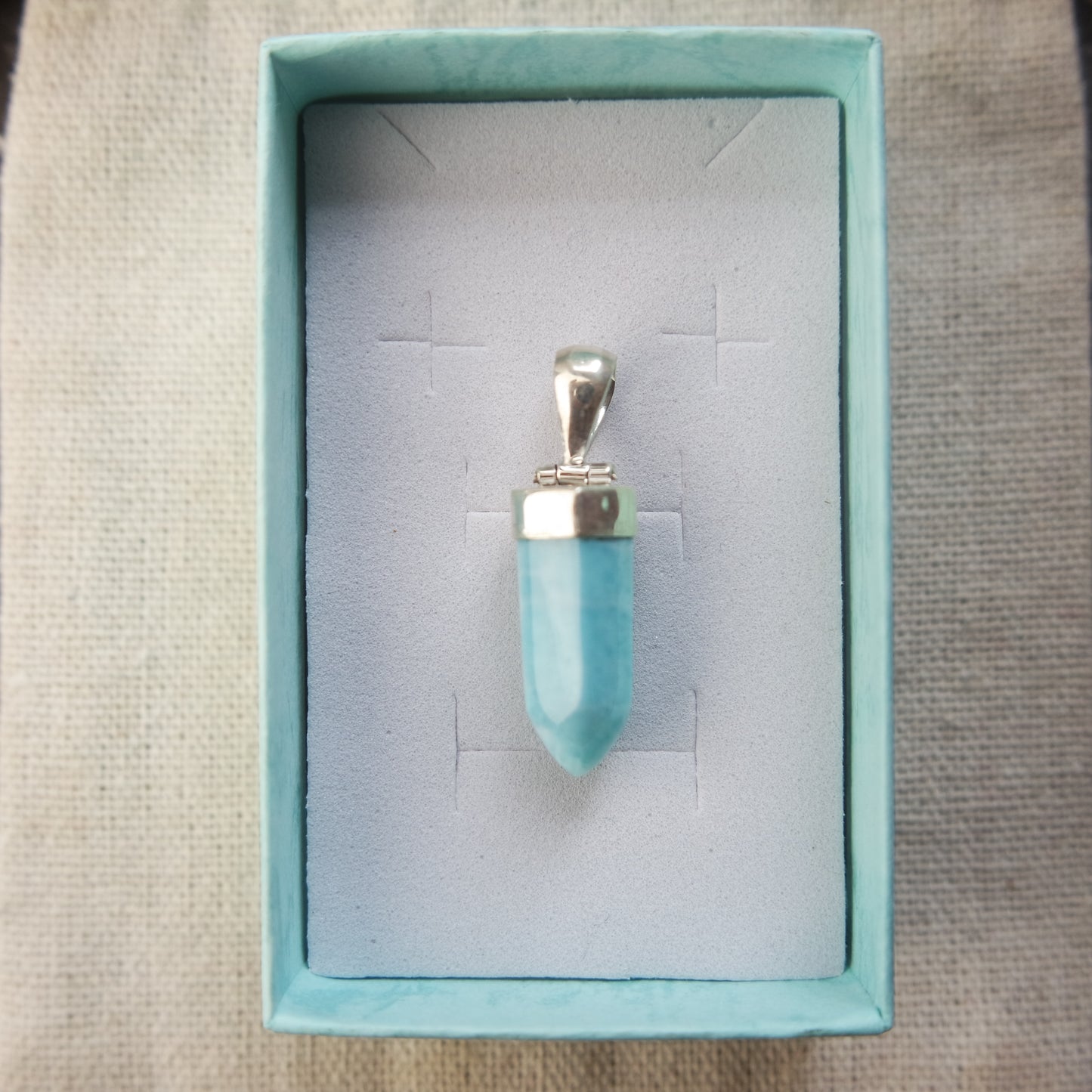 Larimar Anhänger 925 silber ~ 88QB