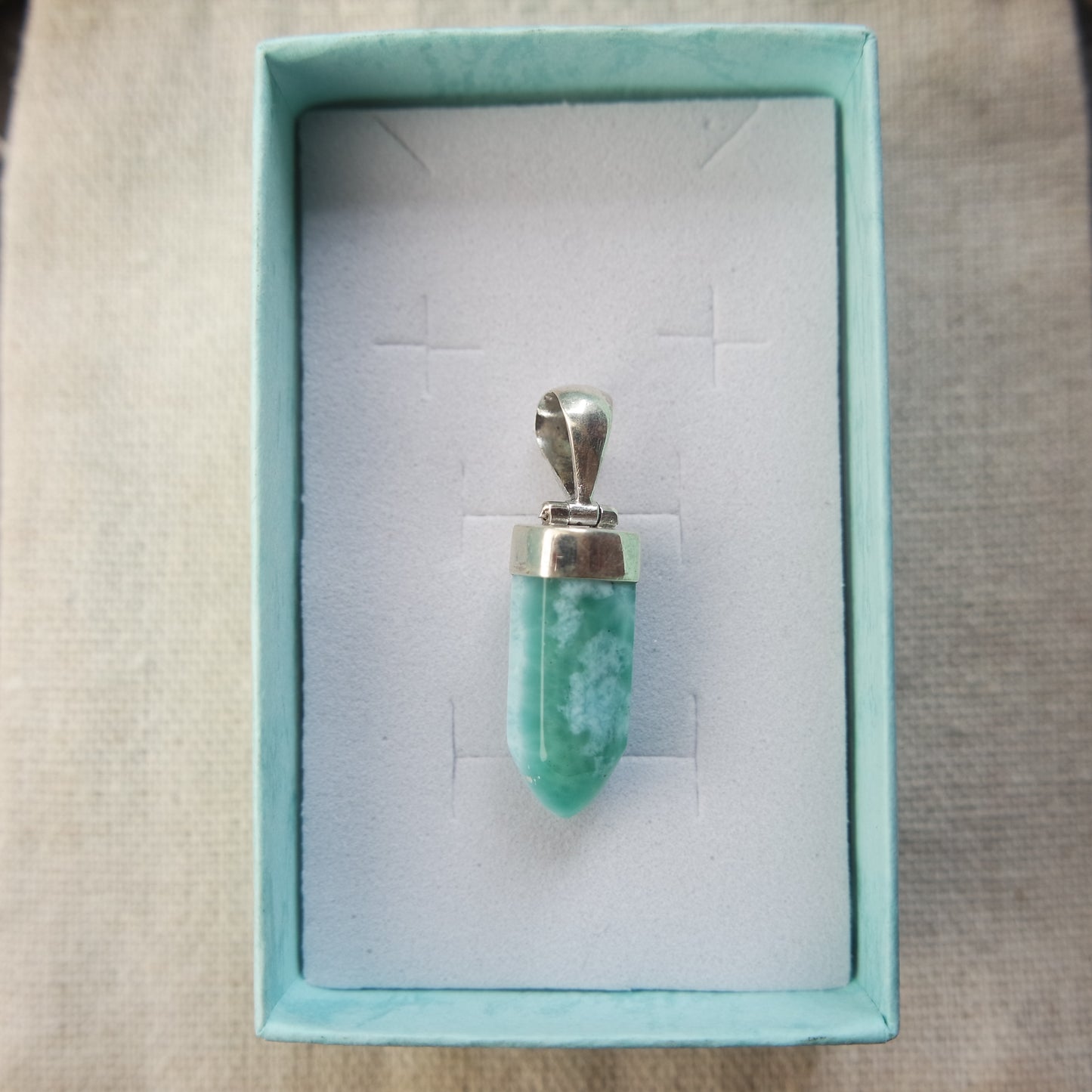 Larimar Anhänger 925 silber ~ 88QB