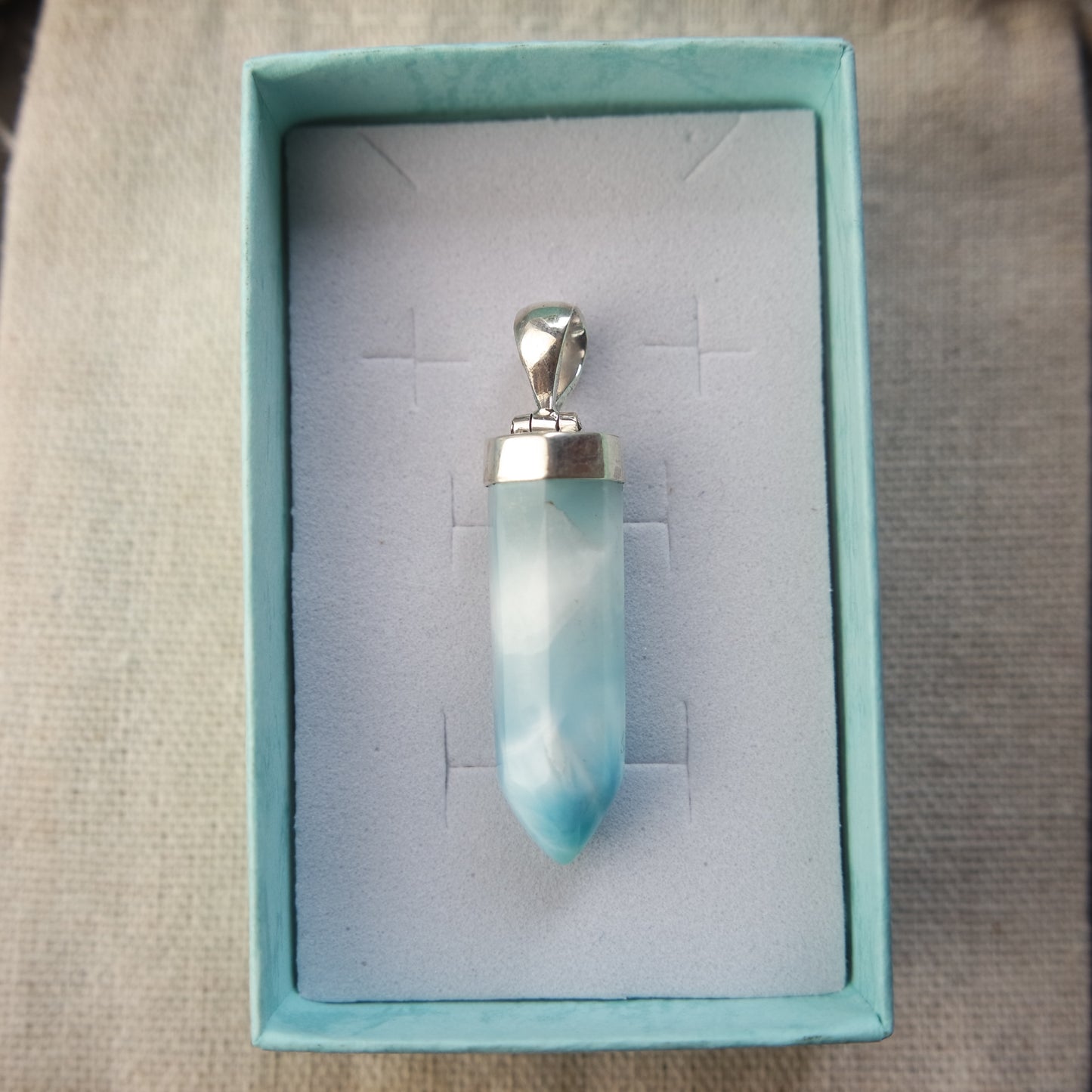 Larimar Anhänger 925 silber ~ 143QB