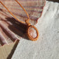Sonnenstein Makramee Kette ~ SONNENHERZ
