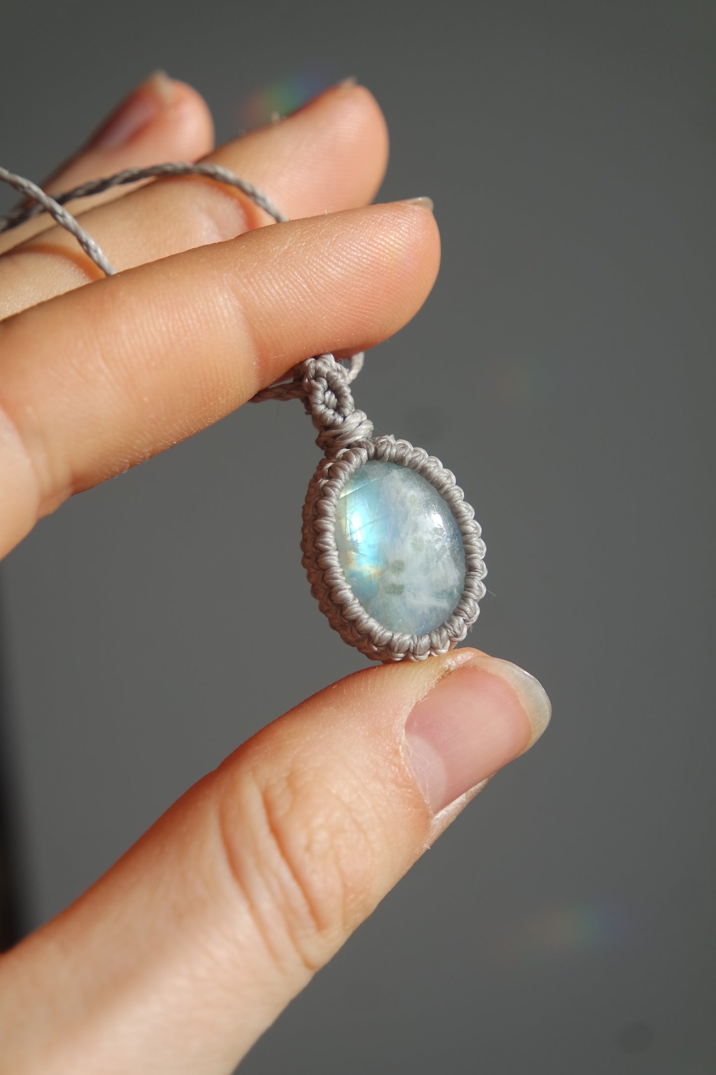Boho Kette mit schimmerndem Labradorit
