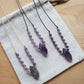 Amethyst Makramee Kette