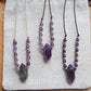 Amethyst Makramee Kette