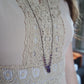 Amethyst Makramee Kette