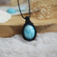 Makramee Larimar Kette Produktfoto Naturstein Halskette