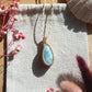 Larimar Makramee Kette ~ SEHNSUCHT