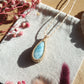Larimar Makramee Kette ~ SEHNSUCHT