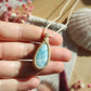 Larimar Makramee Kette ~ SEHNSUCHT