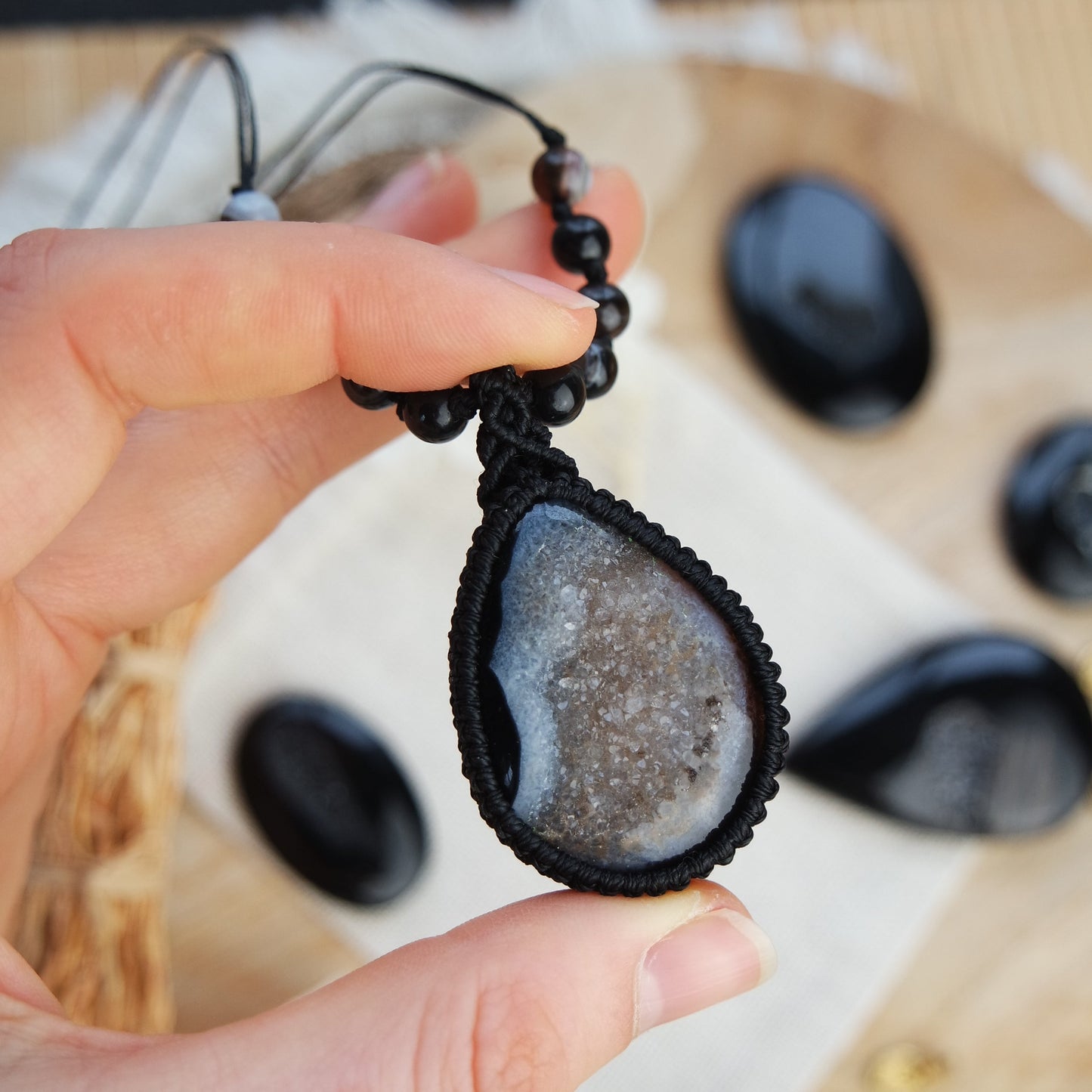 Achat druzy Kette ~ Feenwunsch69