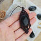 Gold Obsidian Makramee Kette ~ Seelenkuss48