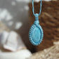 Larimar Makramee Kette ~ Meereszauber