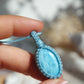 Larimar Makramee Kette ~ Meereszauber
