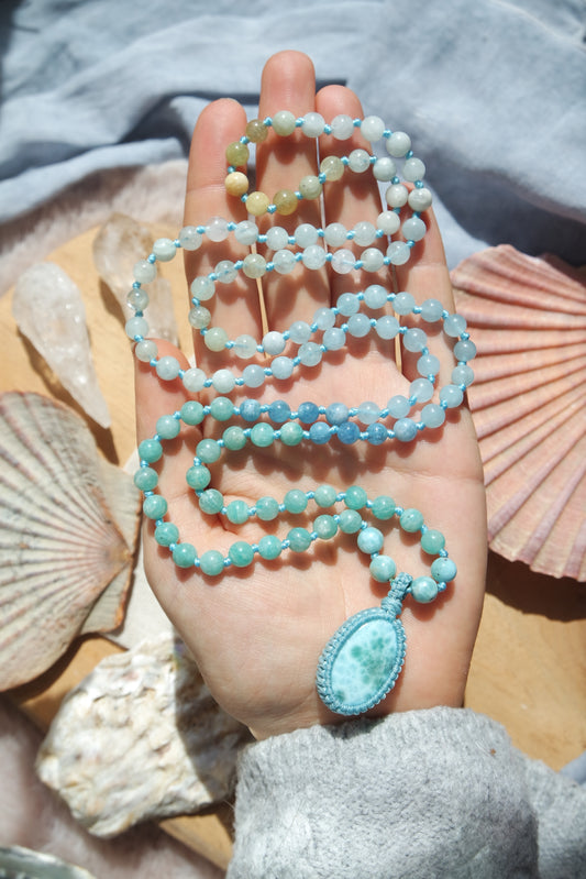 Hemimorphit Mala 108 ~ Wellenpoesie