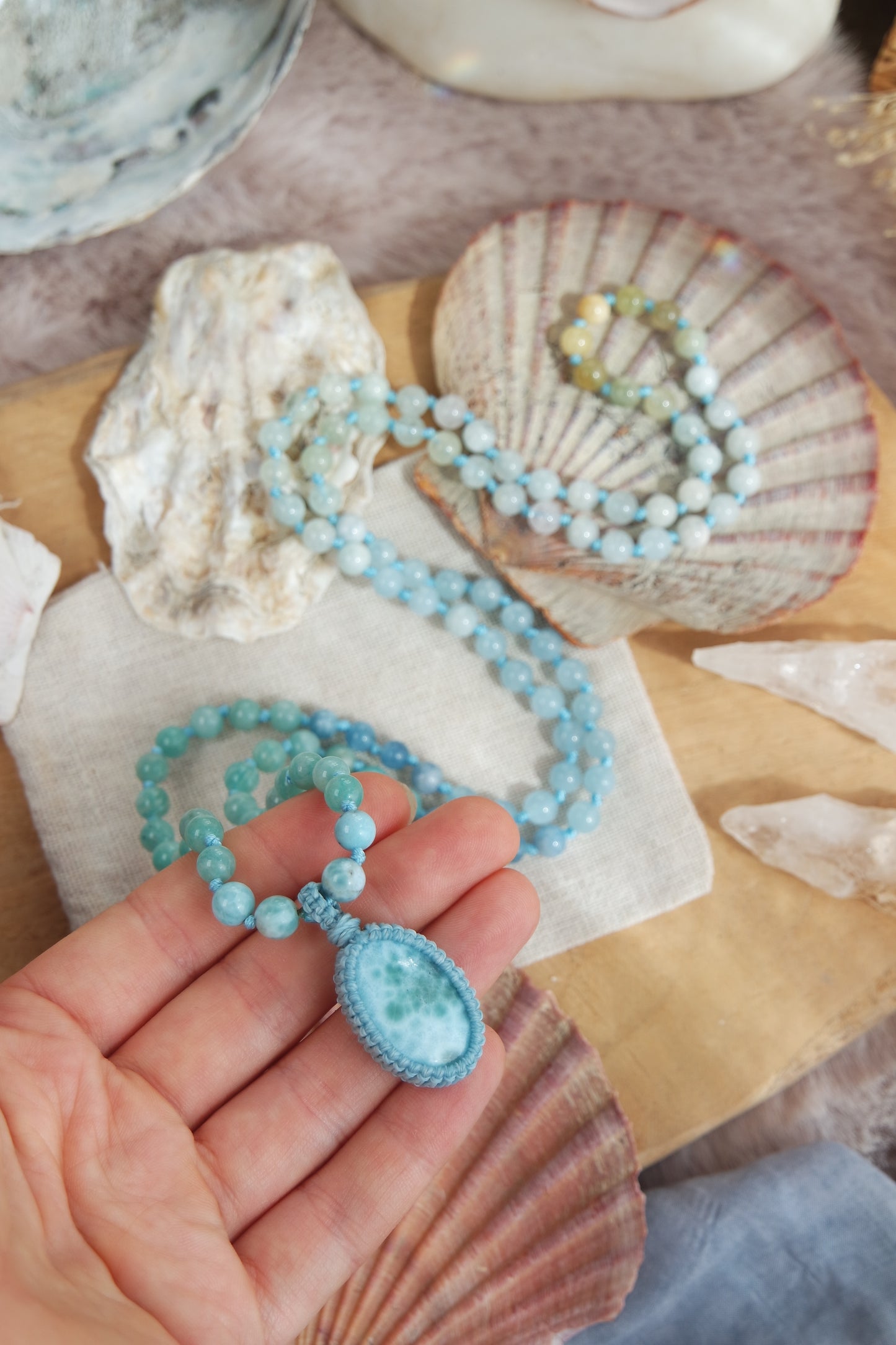 Hemimorphit Mala 108 ~ Wellenpoesie