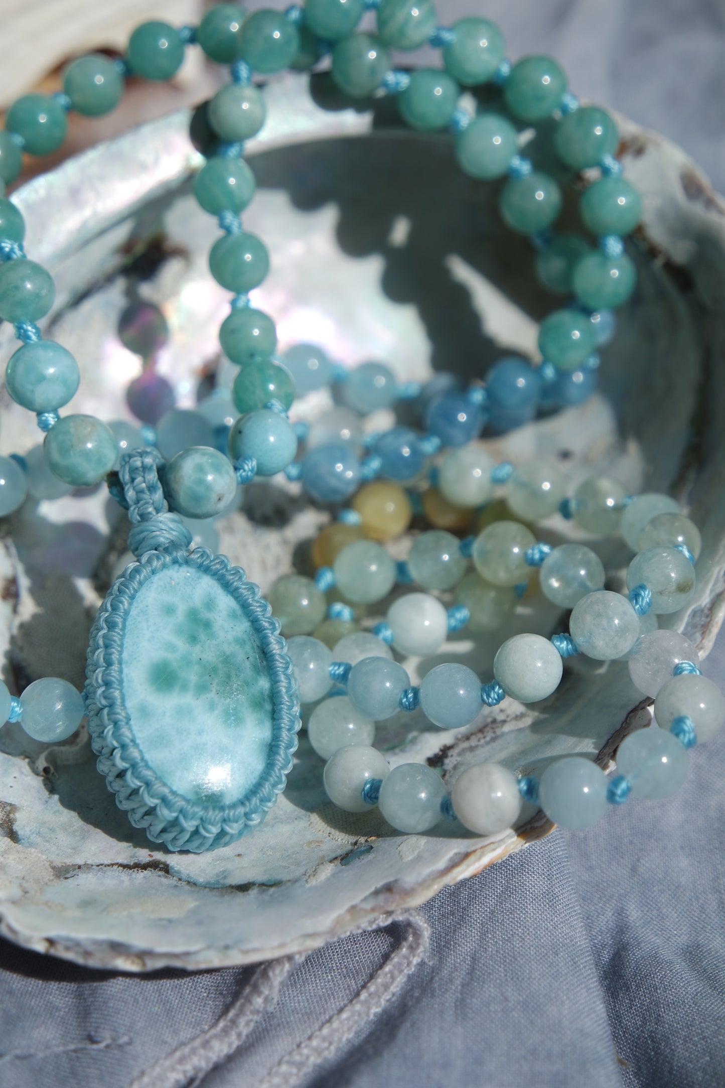 Hemimorphit Mala 108 ~ Wellenpoesie