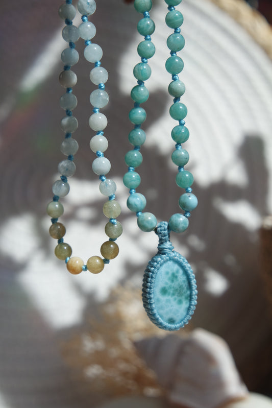 Hemimorphit Mala 108 ~ Wellenpoesie