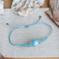 Larimar Makramee Armand ~ messing Unikat 2