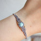 Larimar Makramee Armand ~ Messing Unikat 3