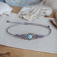 Larimar Makramee Armand ~ Messing Unikat 3