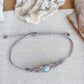 Larimar Makramee Armand ~ Messing Unikat 3