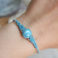 Larimar Makramee Armand ~ 925 Silber Unikat 6