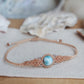 Larimar Makramee Armand ~ 925 Silber Unikat 8