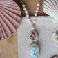 Larimar Makramee Kette ~ Meeressehnsucht