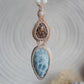 Larimar Makramee Kette ~ Meeressehnsucht