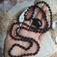 Mala Kette 108 Perlen ~ Turmalin, Obsidian, Onyx & Rauchquarz