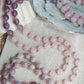 Mala Kette 108 Perlen ~ Rosenquarz, Amethyst, Lepidolith & Pink Turmalin