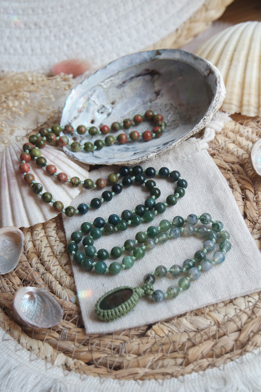 Mala Kette 108 Perlen ~  Moosachat