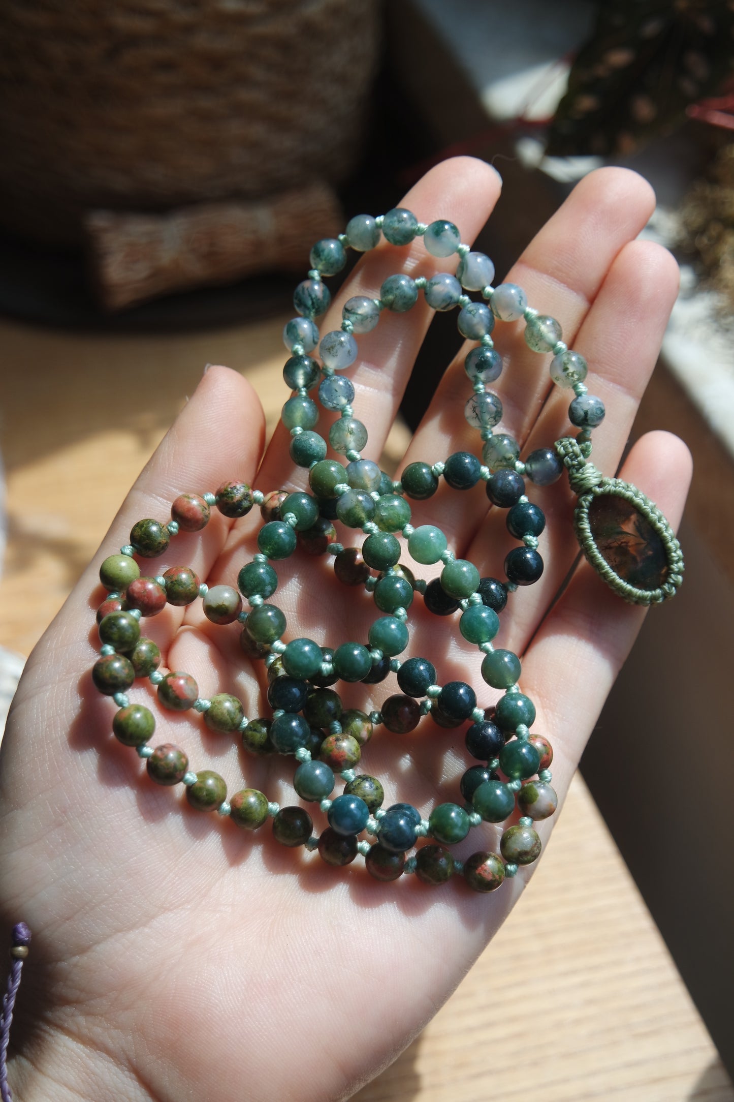Mala Kette 108 Perlen ~  Moosachat