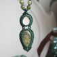 Prehnit Makramee Kette ~ Zuhause