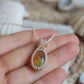 Geräucherter Opal Makramee Kette ~ lichtfunke