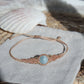 Aquamarin Makramee Armband