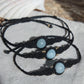 Aquamarin Makramee Armband