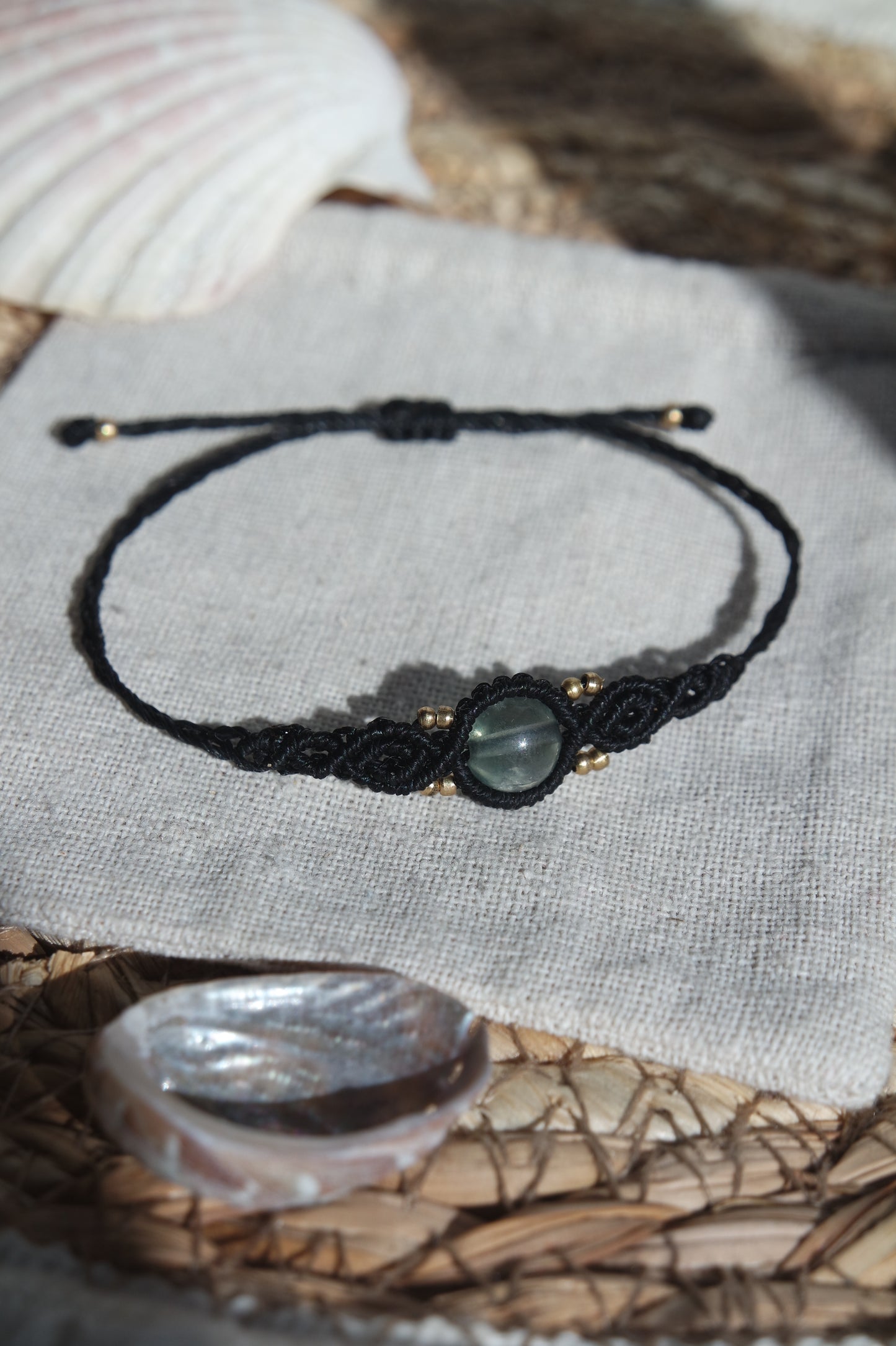 Fluorit Makramee Armband