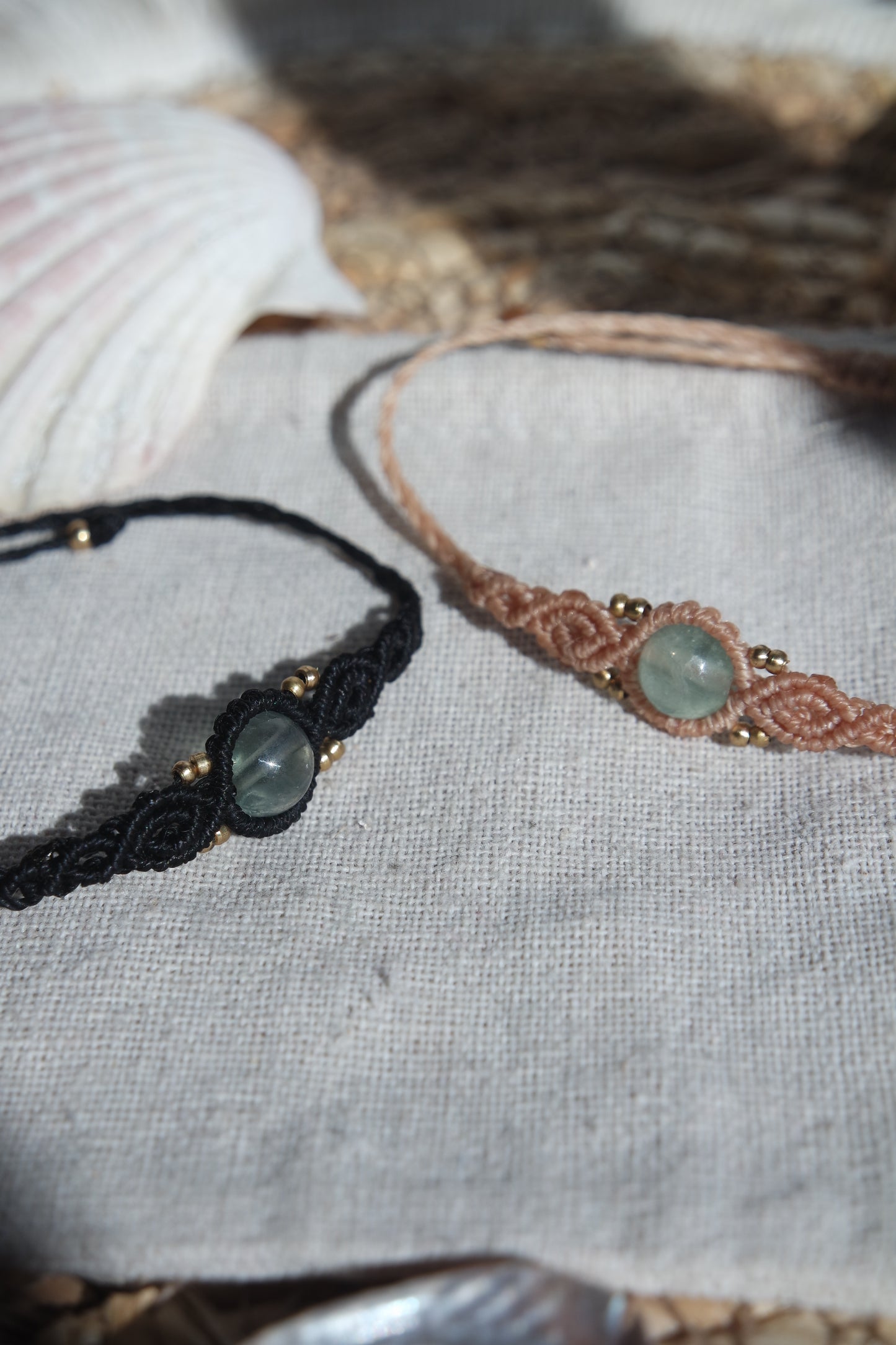 Fluorit Makramee Armband