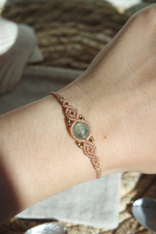 Fluorit Makramee Armband