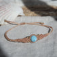 Larimar Makramee Armand ~ Messing Unikat 14