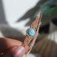 Larimar Makramee Armand ~ Messing Unikat 14