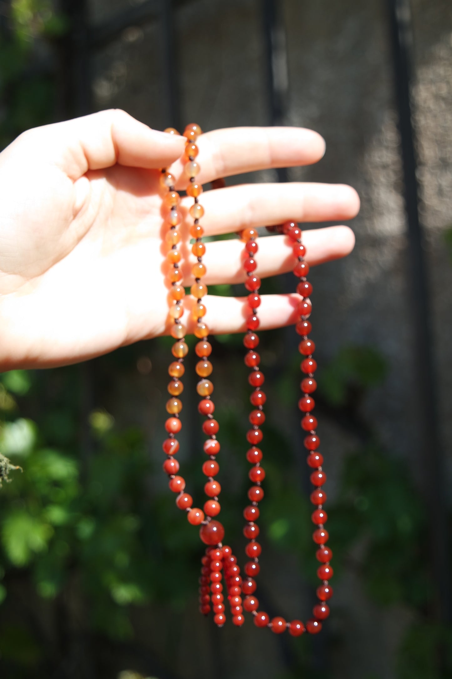 Karneol Mala Kette 108 Perlen