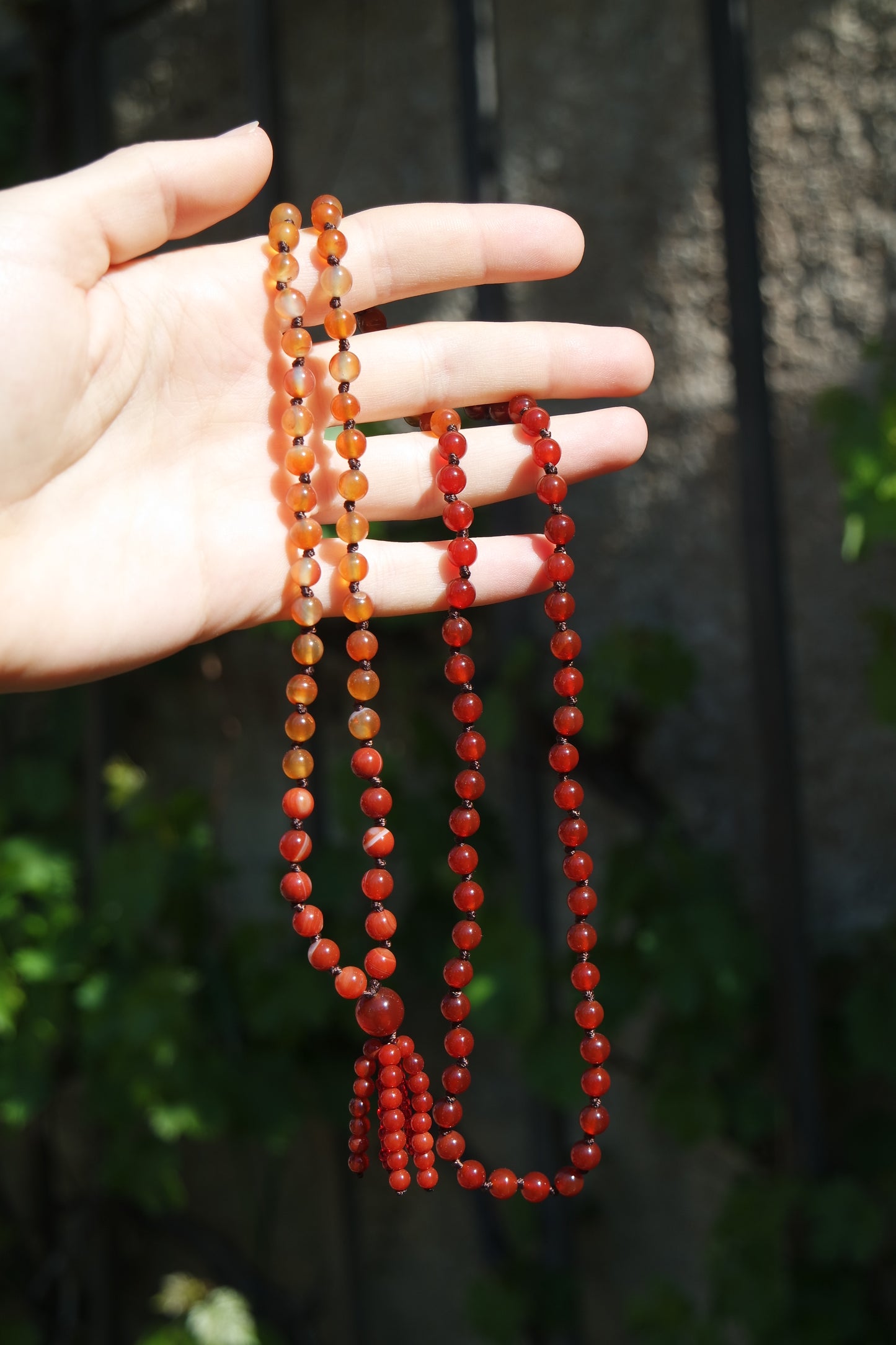 Karneol Mala Kette 108 Perlen