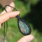 Labradorit Makramee Kette ~ 35w