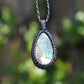Labradorit Makramee Kette ~ 35w