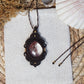 Lodolith / Gartenquarz Makramee Kette ~ Melwyn