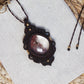 Lodolith / Gartenquarz Makramee Kette ~ Melwyn