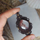 Lodolith / Gartenquarz Makramee Kette ~ Melwyn