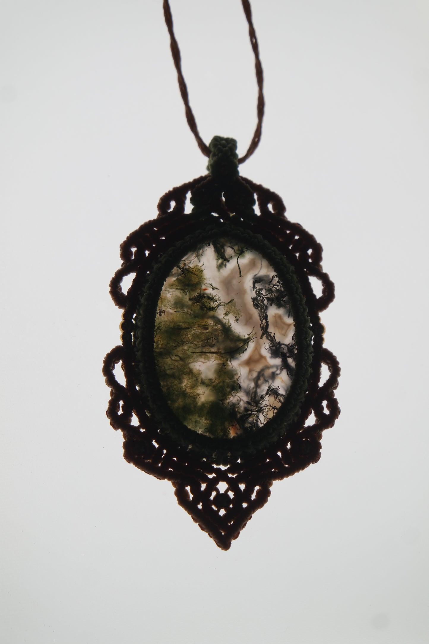 Moosachat Makramee Kette ~ Mossira